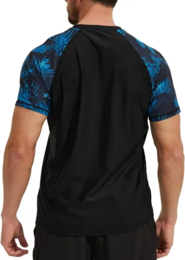 Hauts de Bain Anti-UV UPF 50+ Manches Courtes pour Hommes, séchage Rapide, Coupe décontractée, Surf XL Plume