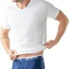Test Athena Lot de 4 T-shirts Col V coton bio : les basiques blancs qui font le job sans chichi