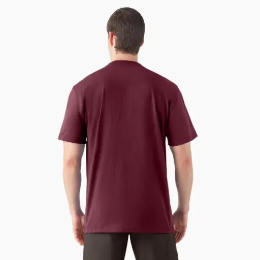 Test Dickies T-Shirt Big & Tall 4XL Bordeaux : le basique costaud pour les grands gabarits