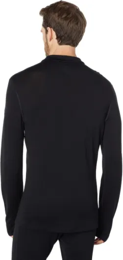 Mens 260 Tech LS Half Zip T-shirt à manches longues pour homme L Noir