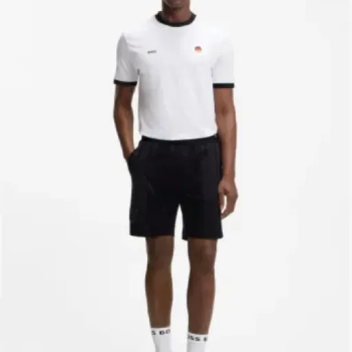 Test BOSS T-Shirt en Coton Stretch avec Drapeau du Pays : basique de marque qui fait le job