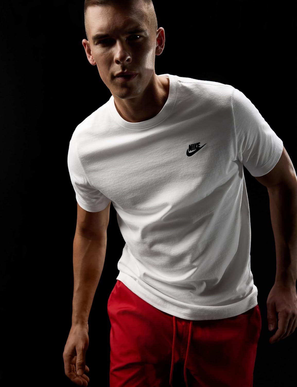 Nike M NSW Club Tee T-Shirt Homme M White/(Black)