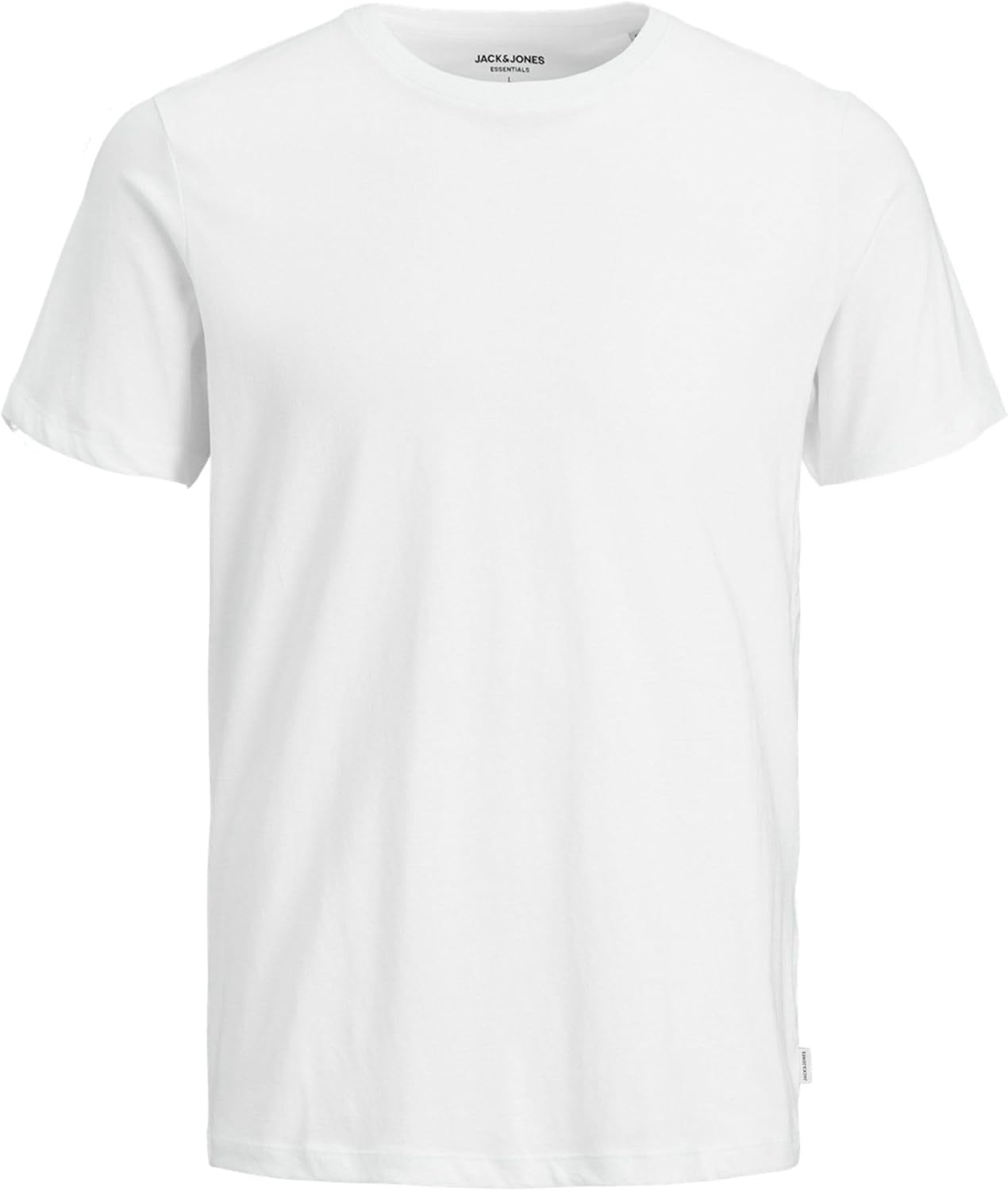 JACK & JONES T-Shirt T-Shirt Uni Col Rond M Blanc (White Detail: Slim)