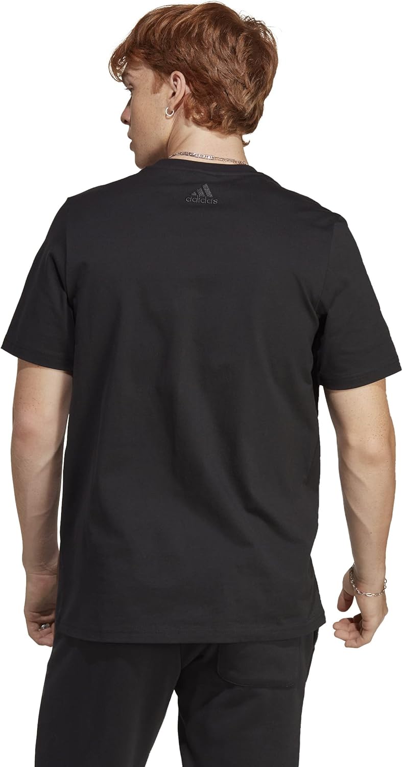 Essentials Single Jersey Big Logo Tee T-Shirt Homme M Black / White