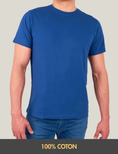 Basic Treasure Lot de 4 t-Shirts pour Homme, 100% Coton, pour Homme, Tailles M, L, XL, 2XL ou 3XL M Noir, Gris, Bleu et Vert