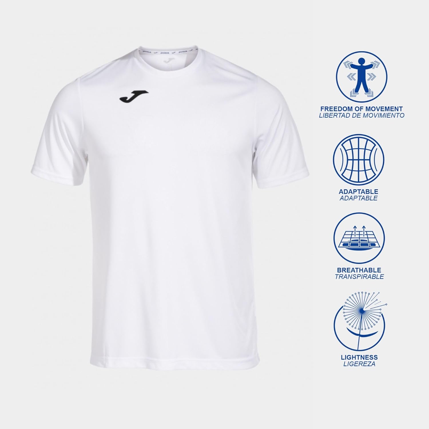 Joma 100052 - 700 T-Shirt manches courtes Homme XL Blanc