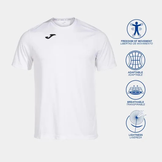 Joma 100052 - 700 T-Shirt manches courtes Homme XL Blanc