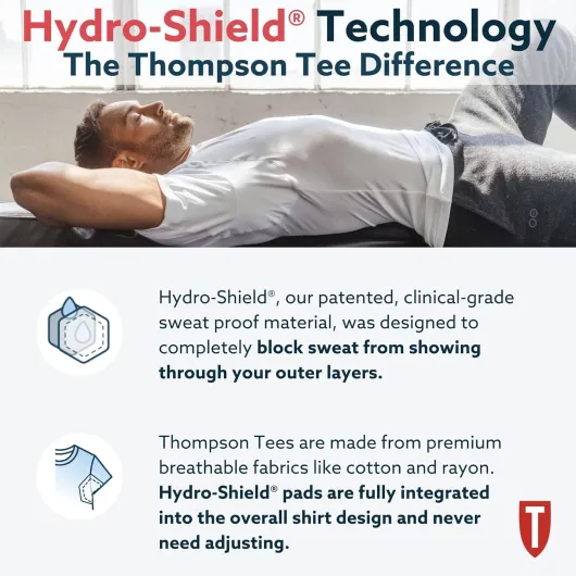 Maillot antitranspiration pour Homme avec Coussinets d'aisselles antitranspirants (Coupe Slim, col en V) M Beige