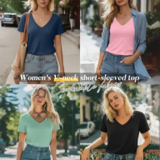 Test Neer Lot de 4 T-Shirts Femme : des basiques pas parfaits mais pratiques pour tous les jours