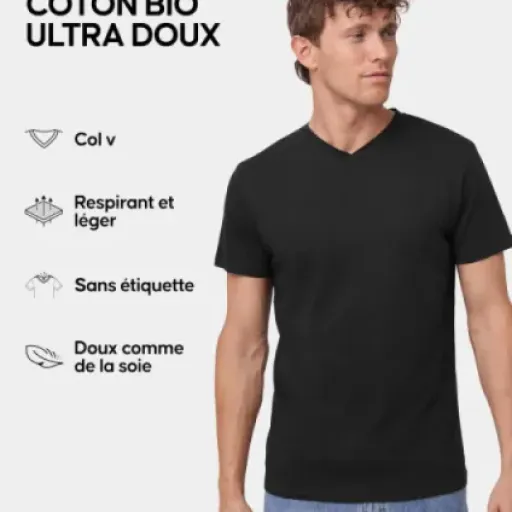 Test DANISH ENDURANCE T-Shirts Col V : des basiques très doux mais avec quelques limites