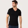 Test Eminence - Lot de 3 Tee-Shirts col V Pur Coton Premium : le basique noir qui fait le job sous une chemise