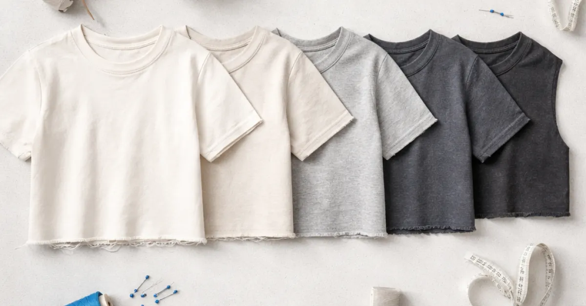 Le t-shirt crop : cinq hauteurs de coupe, cinq effets sur la silhouette
