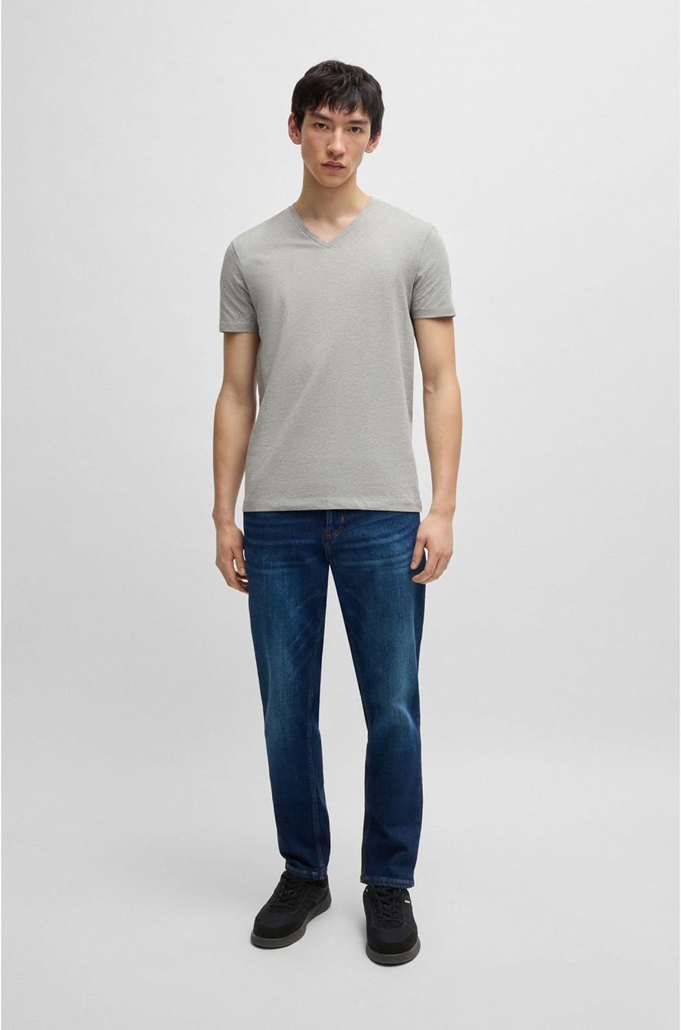 HUGO Hommes V Lot de Deux t-Shirts à col V en Coton Stretch S Open Miscellaneous965