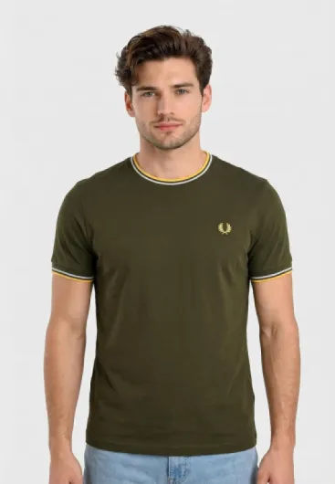 Fred Perry Tee Shirt Twin Tipped 05b hntngr/lgic/lmnb XL