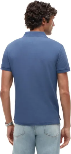 Tommy Hilfiger Polo Manches Courtes Homme 1985 Slim Fit M Blue (Aegean Sea)