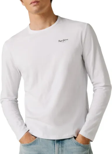 Original Basique 2 Long N T-Shirt Homme (Lot de 1) L Blanc (White)