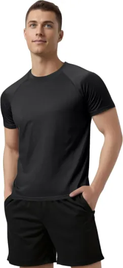 Cimic 3 ou 5 Pack Tee Shirt Sport Homme T-Shirt à Manches Courtes Fitness Séchage Rapide Respirant Running Gym Baselayer Haut L 0510 Noir Gris Vert Marine Bleu