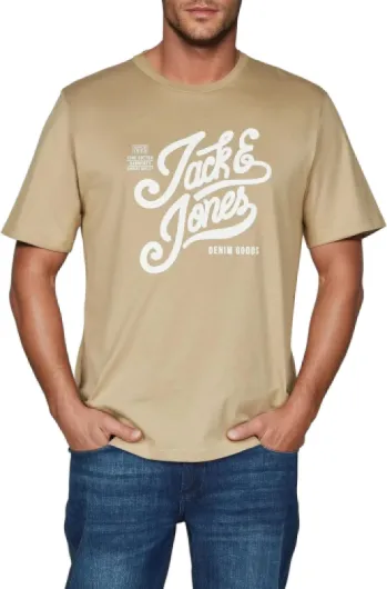 JACK & JONES JJLINO Lot de 4 t-shirts à col rond et manches courtes, coupe droite, imprimé été, 100 %, t-shirt en coton, noir, blanc, vert, rouge, bleu, gris, tailles S, M, L, XL, XXL, 3XL L Lot de 3