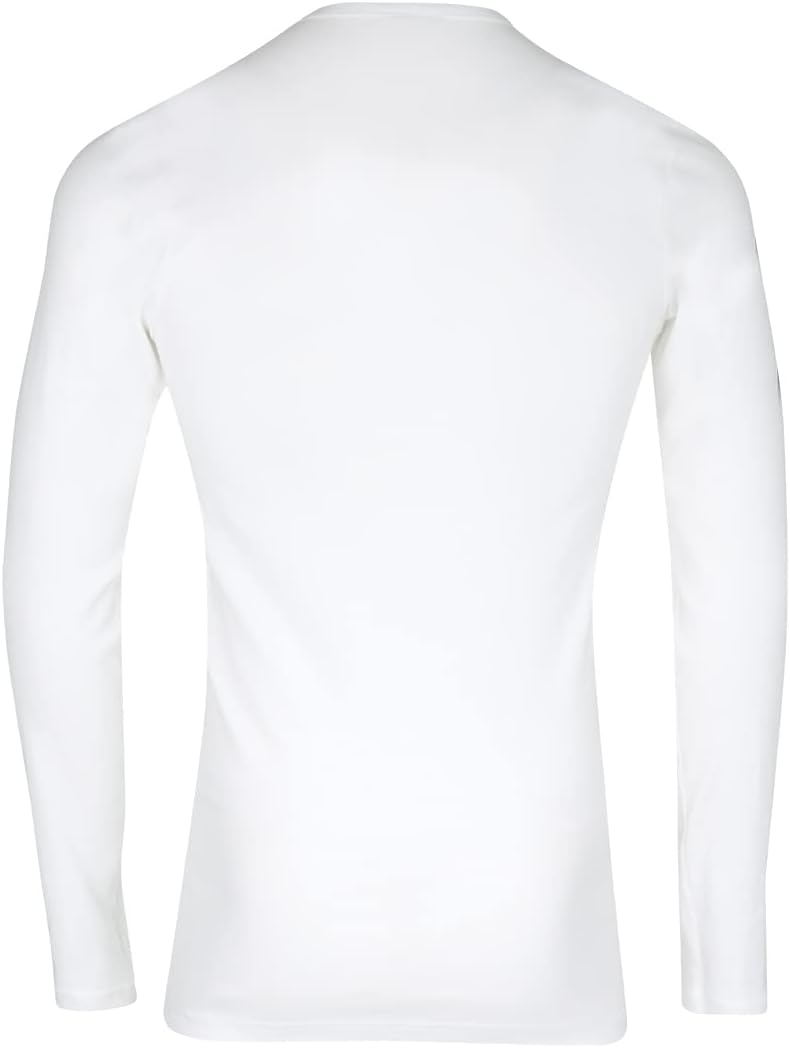 T-Shirt Col Rond pour Homme - Côte Fine 100% Coton Peigné - sans Couture Côté - Tissu Français - Fait en Europe - Label Oeko-TEX® Standard 100 XXL Blanc (Blanc 0001)