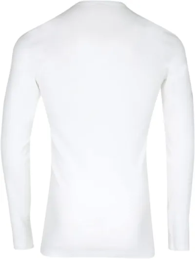 T-Shirt Col Rond pour Homme - Côte Fine 100% Coton Peigné - sans Couture Côté - Tissu Français - Fait en Europe - Label Oeko-TEX® Standard 100 XXL Blanc (Blanc 0001)