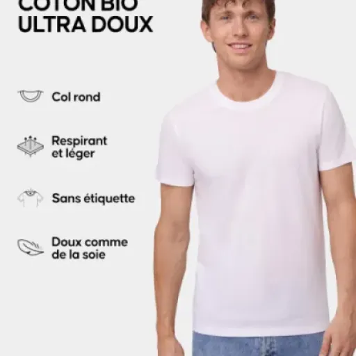 Test DANISH ENDURANCE T-Shirts coton bio/modal : des basiques confort mais avec quelques limites